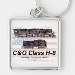 C&O-Klasse H-8 Allegheny-Lokomotive - Amerikanisch Schlüsselanhänger