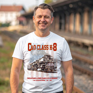 C&O-Klasse H-8 Allegheny-Lokomotive - Amerikanisch T-Shirt