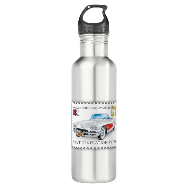 C-ONE AUTOMOBILE ART EDELSTAHLFLASCHE (Vorderseite)
