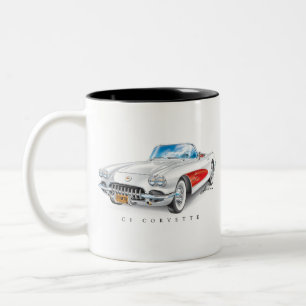 C-ONE AUTOMOBILE ART ZWEIFARBIGE TASSE