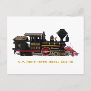 C.P. Huntington Model Motor Postkarte