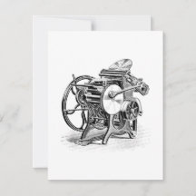 C&P Old Style Buchdruckpressenkarte
