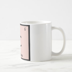 C - Periodisches Symbol für die Chemische Chemie v Kaffeetasse