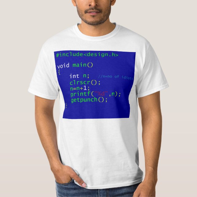 C-Programmierung T-Shirt (Vorderseite)