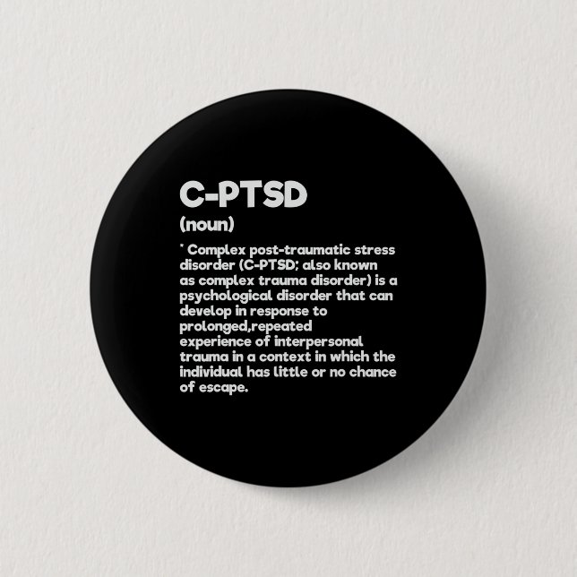 C-PSd Definition Stress Awareness Mental Posttrau Button (Vorderseite)