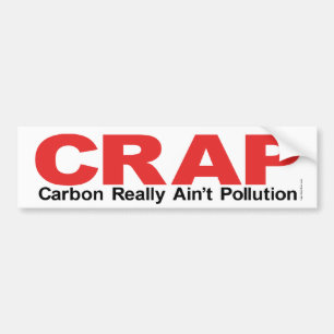 C.R.A.P.  Kohlenstoff ist wirklich nicht Autoaufkleber