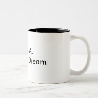 C.R.N.A., lebend mein Traum Zweifarbige Tasse