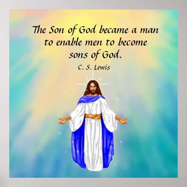 C. S. Lewis Zitat Poster (Vorne)