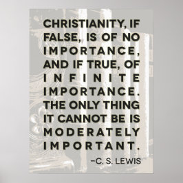 C. S. Lewis Zitat Poster - "Christentum..."