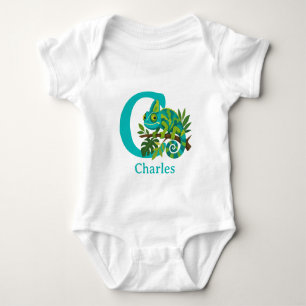 C steht für Chamäleon Personalisiere Baby Strampler