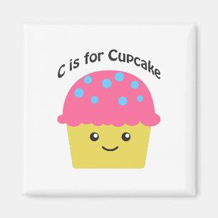C steht für Cupcake Magnet