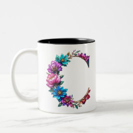 C Tasse - Blumendesign für Geschenke