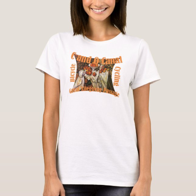 C und O Canal Bicycling Große Allegheny Passage T-Shirt (Vorderseite)