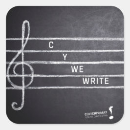 C Y We Write Aufkleber
