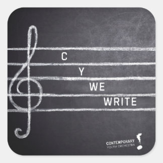 C Y We Write Aufkleber