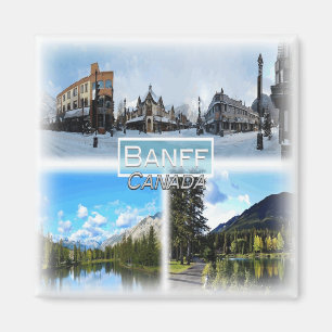 CA0028 Amerika, Kanada, Banff, Bow River, Kühlschr Magnet