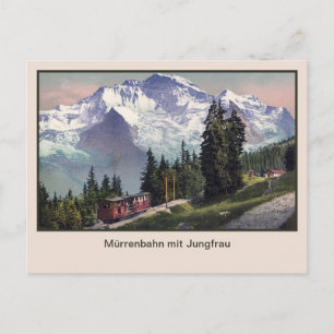 ca 1900 Jungfrau Berg Muerren Eisenbahn Postkarte