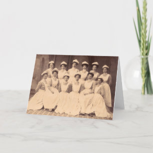 ca. 1914 Absolventen der Krankenpflegerschule Karte
