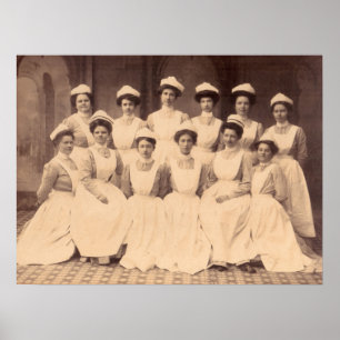 ca. 1914 Absolventen der Krankenpflegerschule Poster