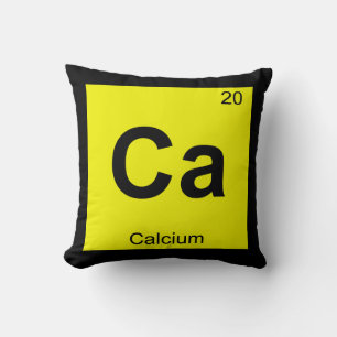 Ca - Calcium Chemie Periodisches Tabellensymbol Kissen