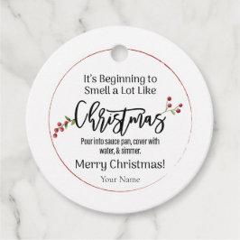 Ça commence à sentir l'odeur des étiquettes de Noë