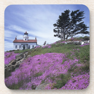 CA, Crescent City, Battery Point Leuchtturm mit Getränkeuntersetzer