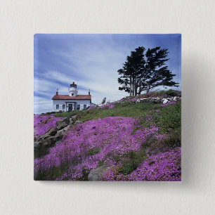 CA, Crescent City, Leuchtturm Battery Point mit Button