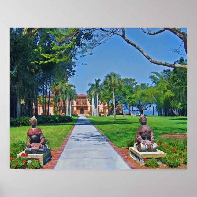 Ca d’Zan Mansion, Sarasota, FL, Print Poster (Vorne)
