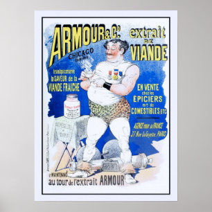 Ca-Fleischextraktwerbung 1890 Poster