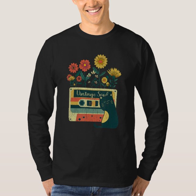 Ca for Lady Retro Soul Flowers Wildflower T-Shirt (Vorderseite)