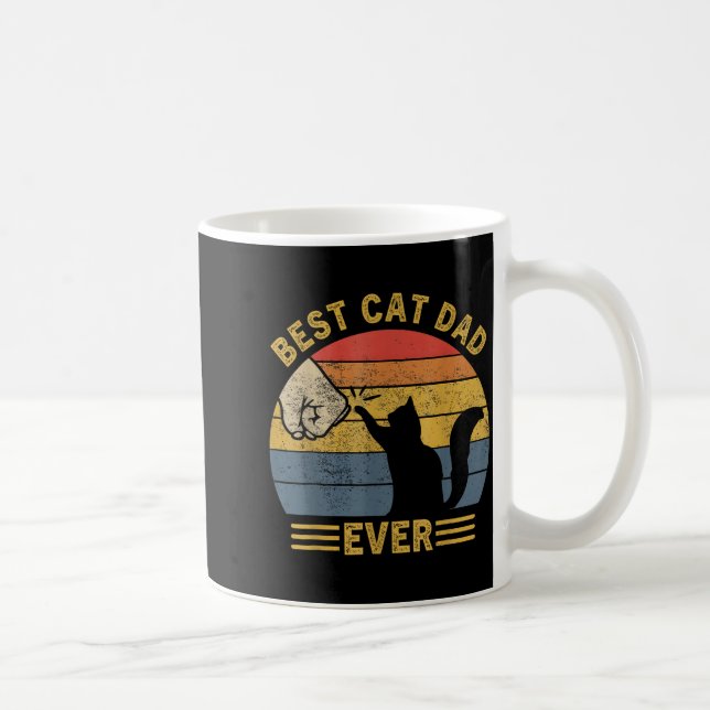 Ca Men Cat Dad Ever Funny Cat Lover Gift  Kaffeetasse (Rechts)