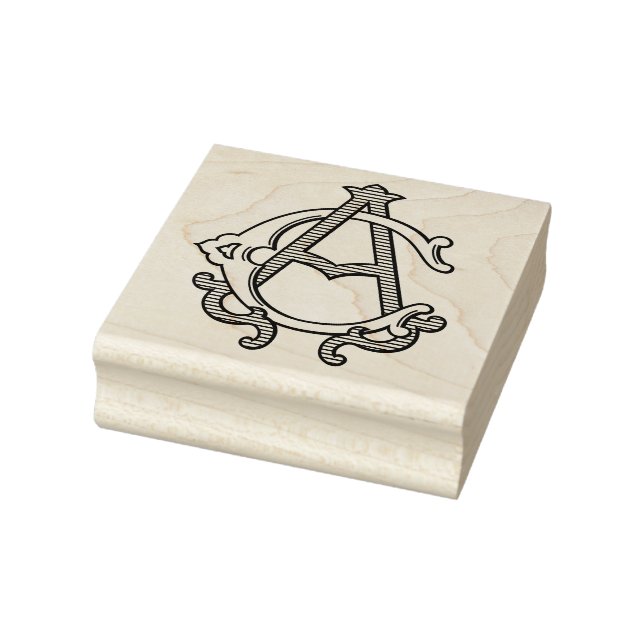 CA Monogram AC Monogram Gummi Ink Briefmarke Gummistempel (Stempel)