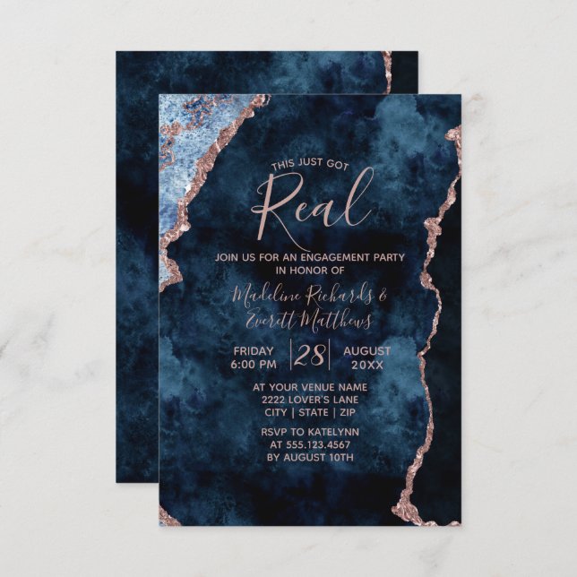 Ça N'A Que De Véritables Invitations De Fête D'Eng (Devant / Derrière)