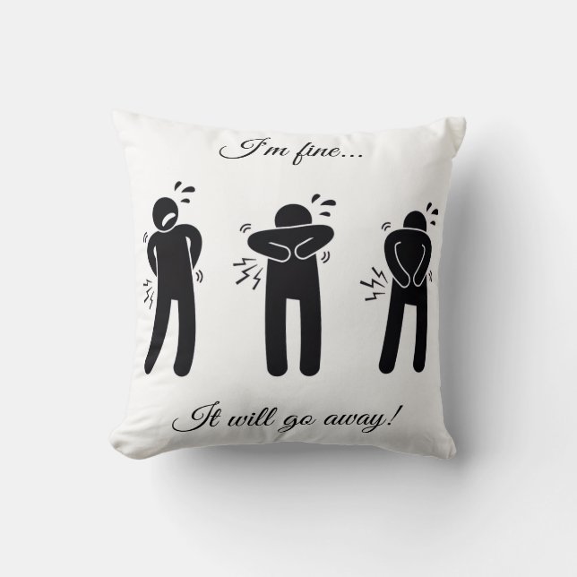 Ça va passer ! Coussin décoratif (Recto)