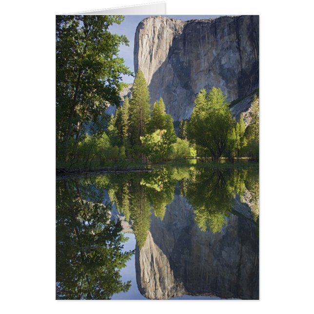 CA, Yosemite NP, El Capitan reflektiert in Merced (Vorne)