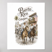 Cabalgata Puerto Rico Reiten 8x10