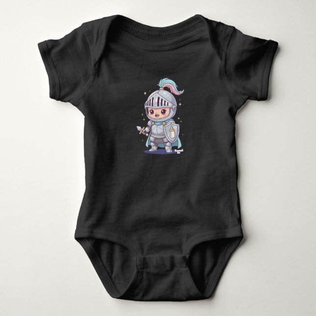 Caballero Medieval Kawaii Be Baby Strampler (Vorderseite)