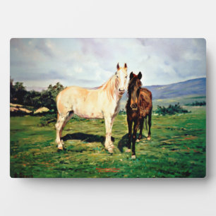 Caballos/Cabalos/Pferde Fotoplatte