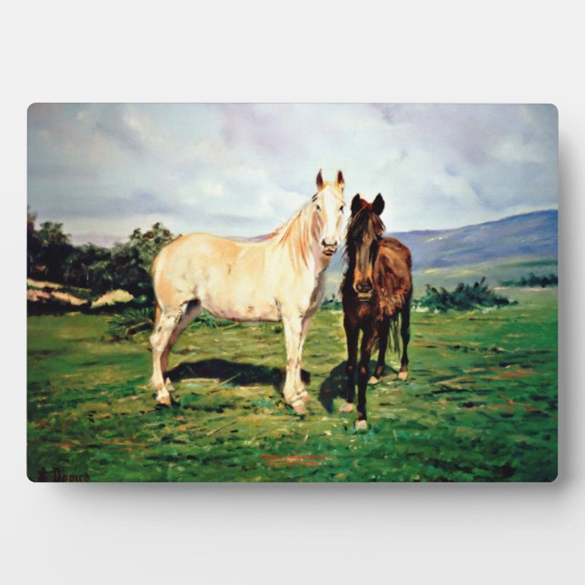 Caballos/Cabalos/Pferde Fotoplatte (Vorderseite)