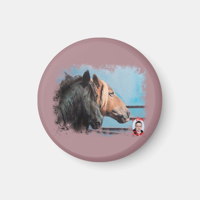 Caballos/Cabalos/Pferde Magnet (Vorne)