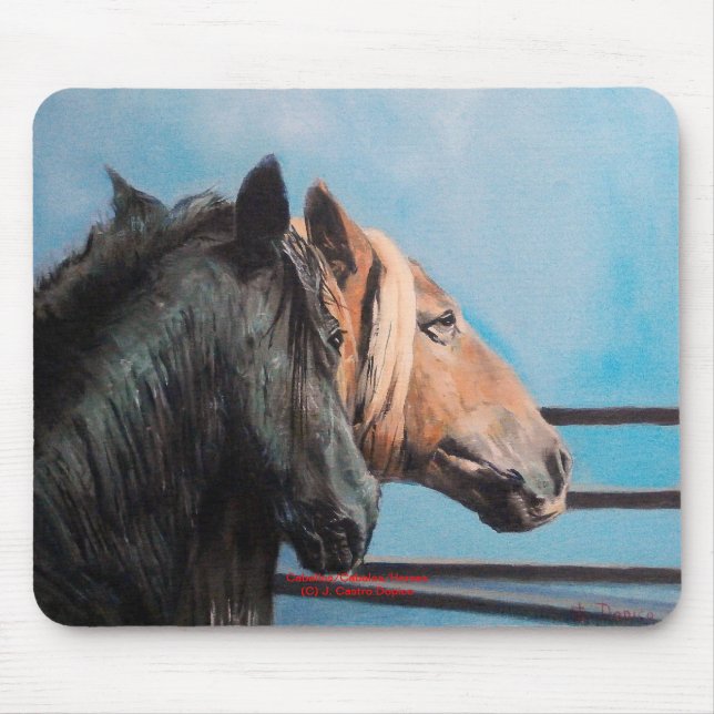 Caballos/Cabalos/Pferde Mousepad (Vorne)