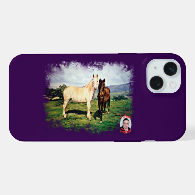 Caballos iPhone 15 Plus Hülle (Rückseite (Horizontal))