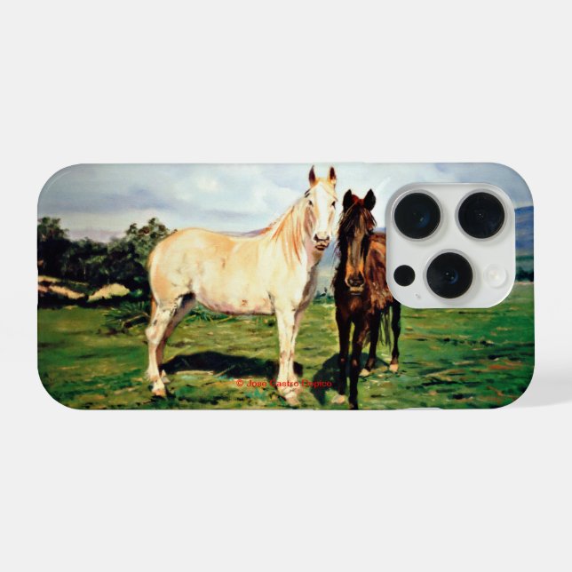 Caballos iPhone 15 Pro Hülle (Rückseite (Horizontal))