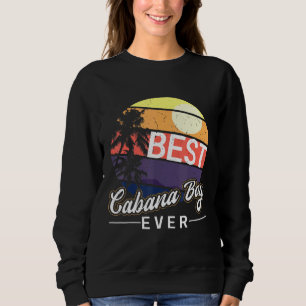 Cabana Boy farbenfrohe Sonnenuntergang Palm Tree B Sweatshirt