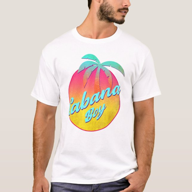 Cabana Boy Pool Typ Palm 1 T-Shirt (Vorderseite)