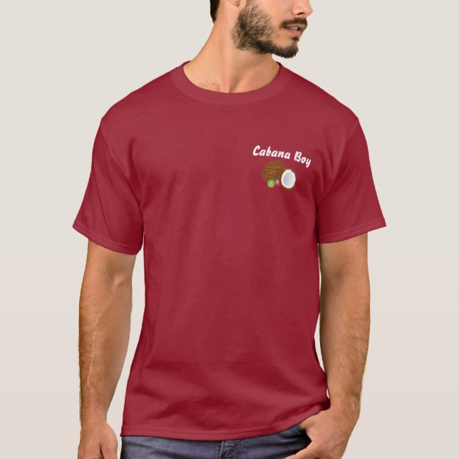 Cabana-Junge mit Kokosnuss-T - Shirt (Vorderseite)