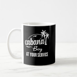 Cabana Junge zu Ihrer Verfügung Funny Summer T Shi Kaffeetasse