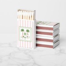 Cabana Rayures Palm Beach Monogramme Armoiries