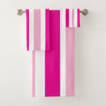 Cabana Rosa Weiße Streifen