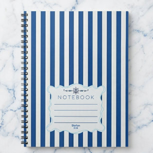 Cabana Stripe Schifffahrtsnotizbuch Notizblock
